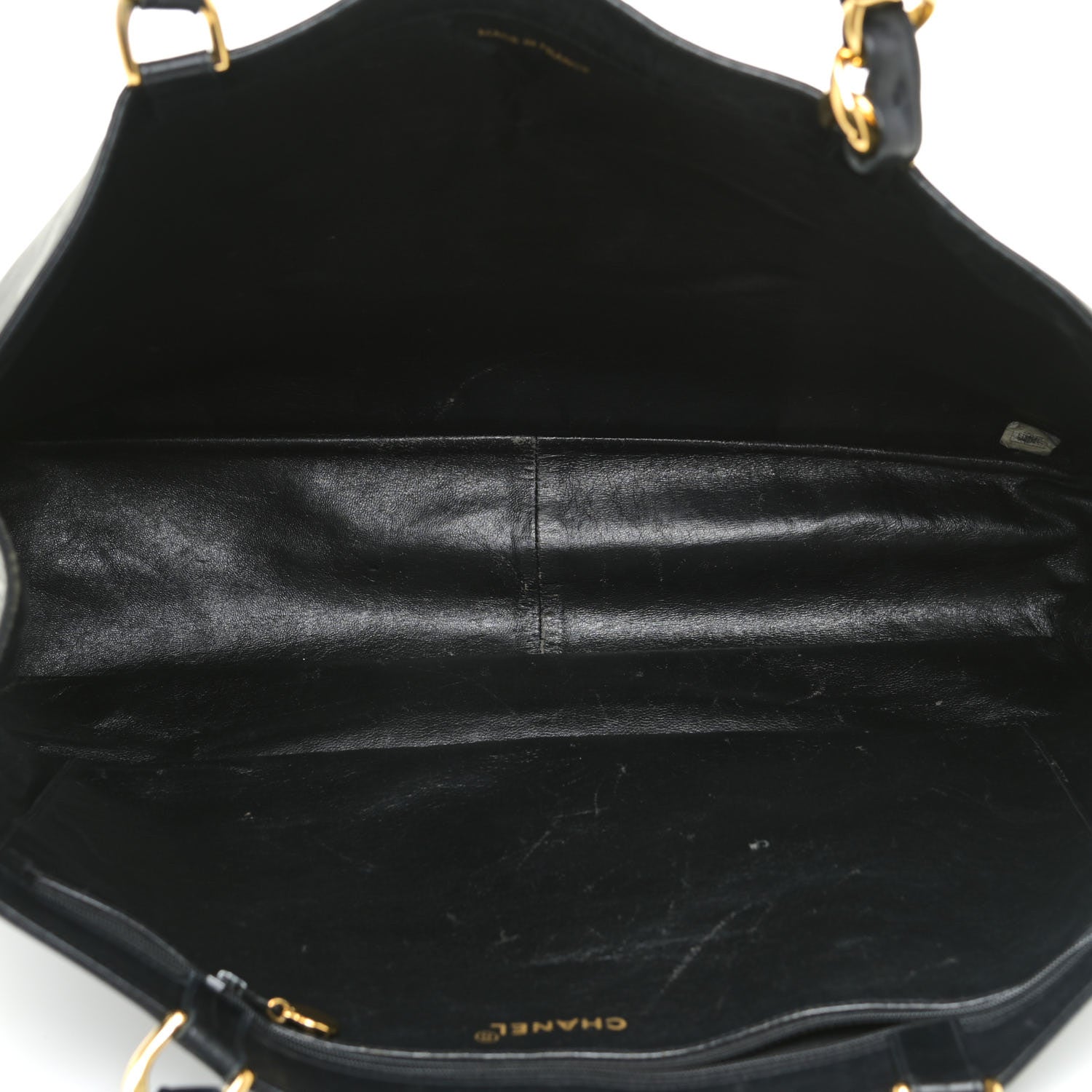 Chanel Lambskin CC Tote Black 6 of 18