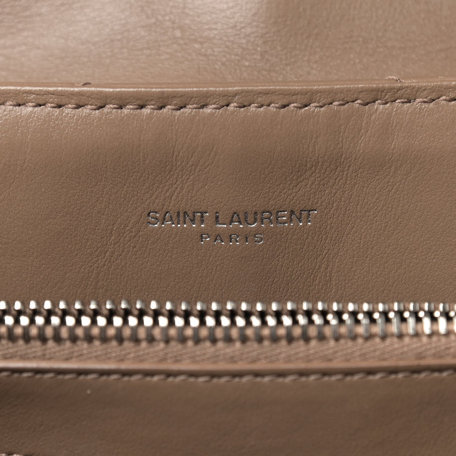 Saint Laurent Calfskin Y Quilted Monogram Medium Loulou Chain Satchel Light Brown 7 of 12