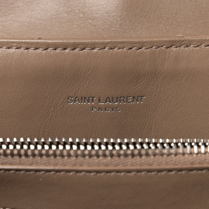 Saint Laurent Calfskin Y Quilted Monogram Medium Loulou Chain Satchel Light Brown 7 of 12