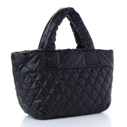 Chanel Nylon Quilted Small Coco Cocoon Tote Black 4 of 10