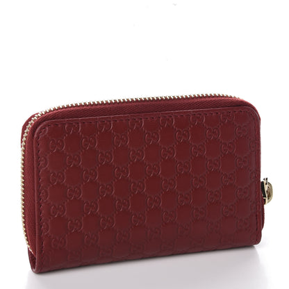 Gucci Microguccissima Zip Around Card Case Red 2 of 8