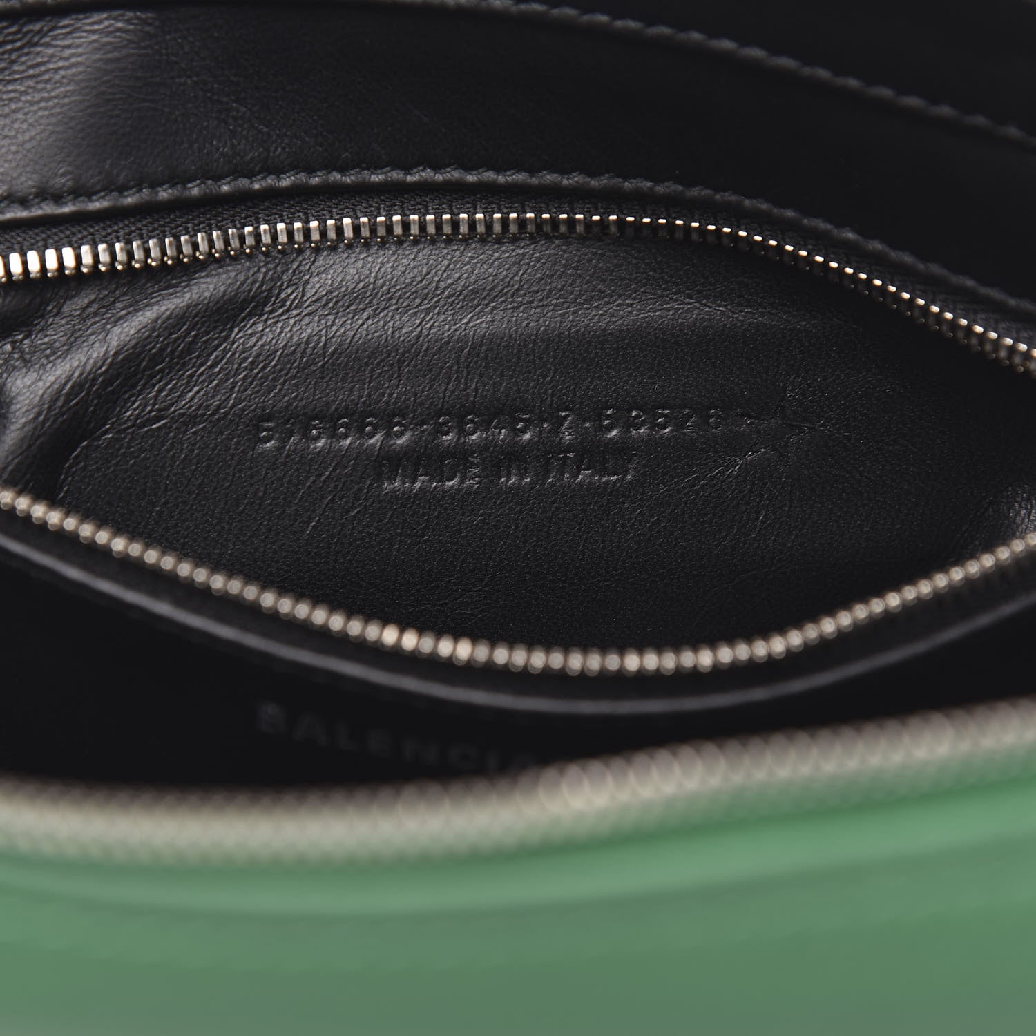 Balenciaga Shiny Day Calfskin Triangle Crossbody XS Vert Irlandais 6 of 9