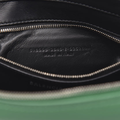 Balenciaga Shiny Day Calfskin Triangle Crossbody XS Vert Irlandais 6 of 9
