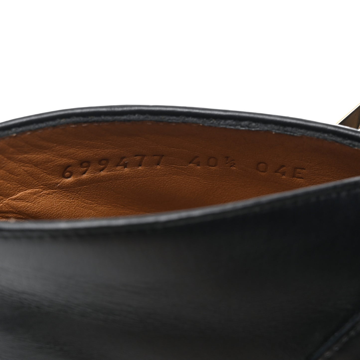 New Waxed Calfskin Buckle Hollywood Ankle Boots 40.5 Black