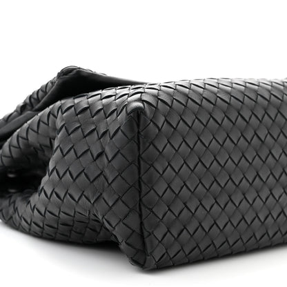 Bottega Veneta Nappa Intrecciato Flap Shoulder Bag Black 9 of 10
