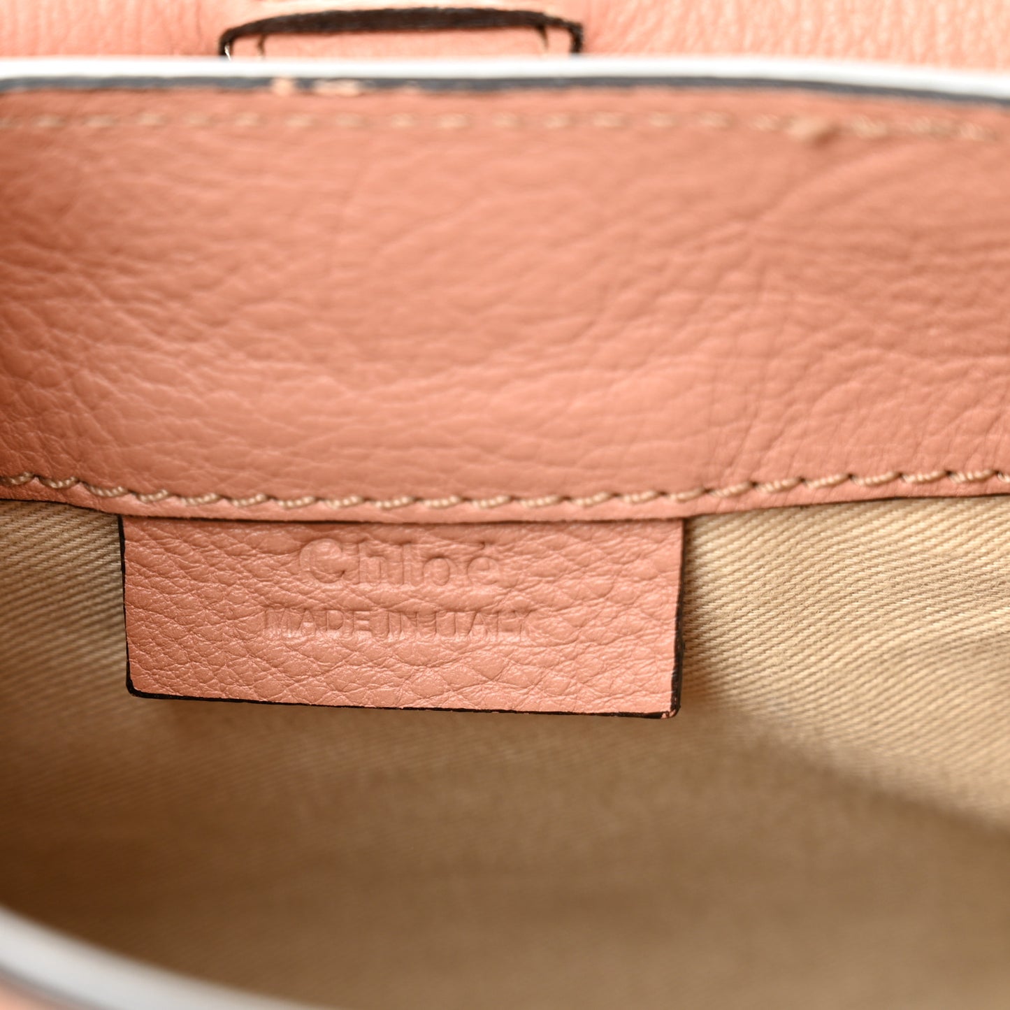 Suede Calfskin Small Faye Backpack Nougat