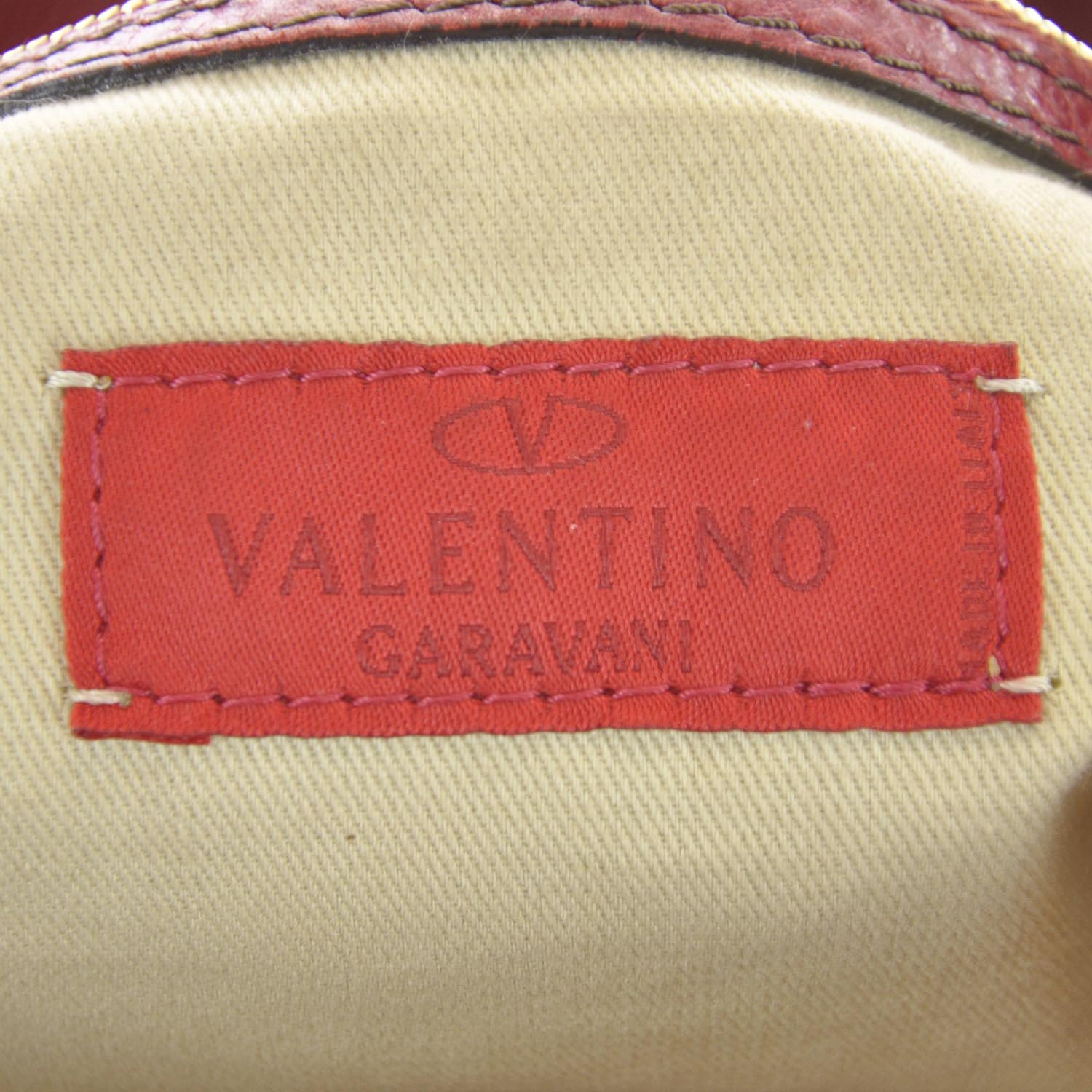 Valentino Garavani Leather Large Histoire Red 9 of 10