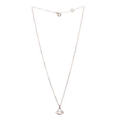 Bulgari 18K Rose Gold Diamond Mother of Pearl Small Divas' Dream Pendant Necklace 3 of 5