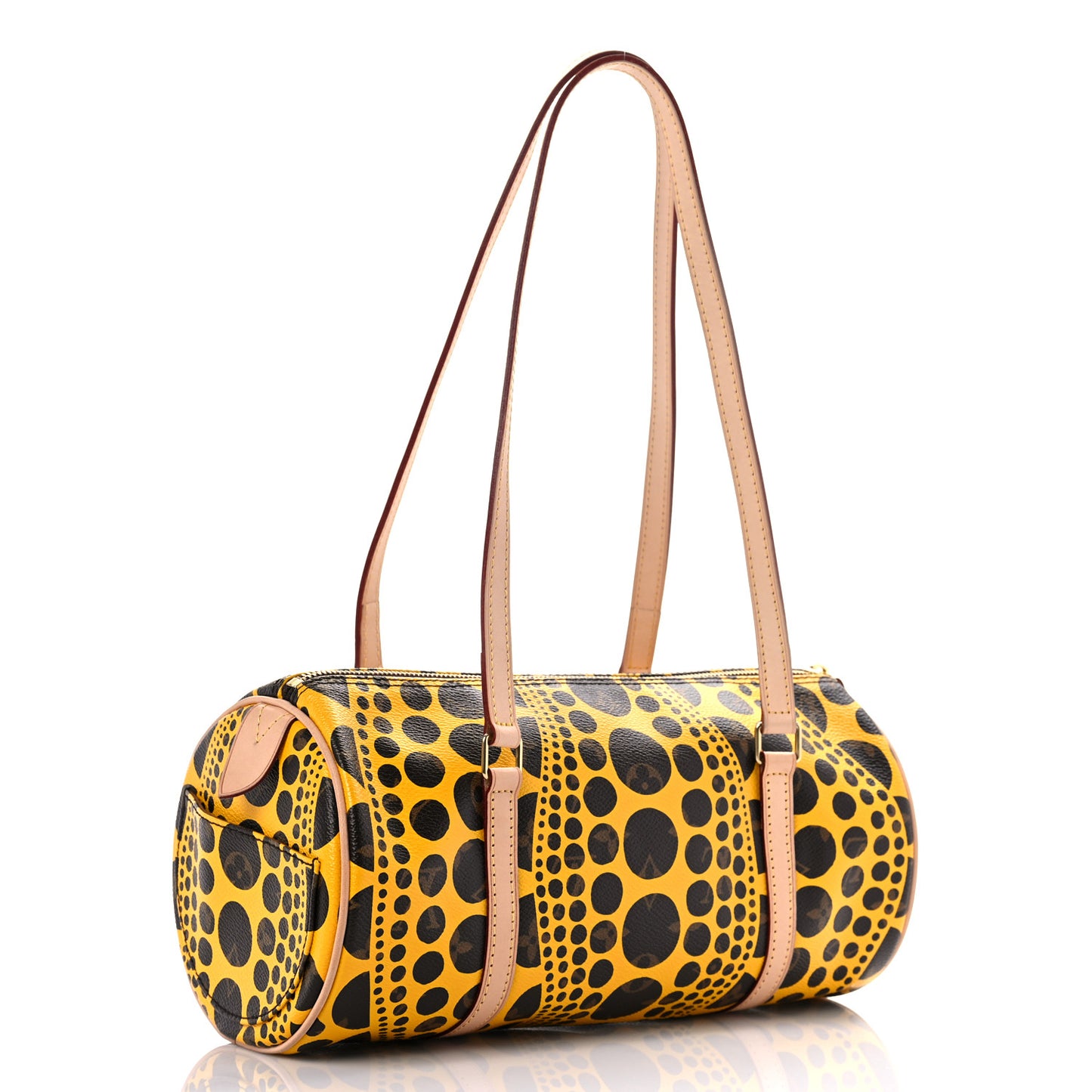 Monogram Kusama Pumpkin Dots Papillon 30 Yellow