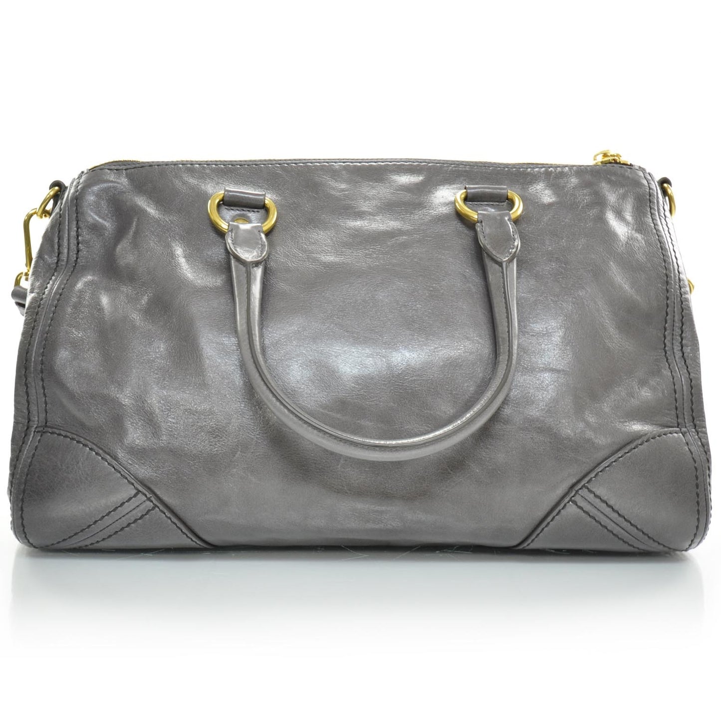 Vitello Shine Bauletto Fumo