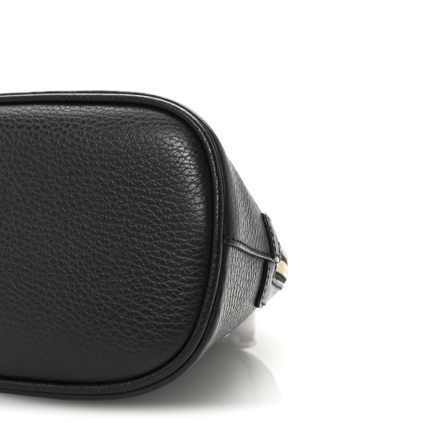 Dollar Calfskin Small GG Charm Dome Bag Black