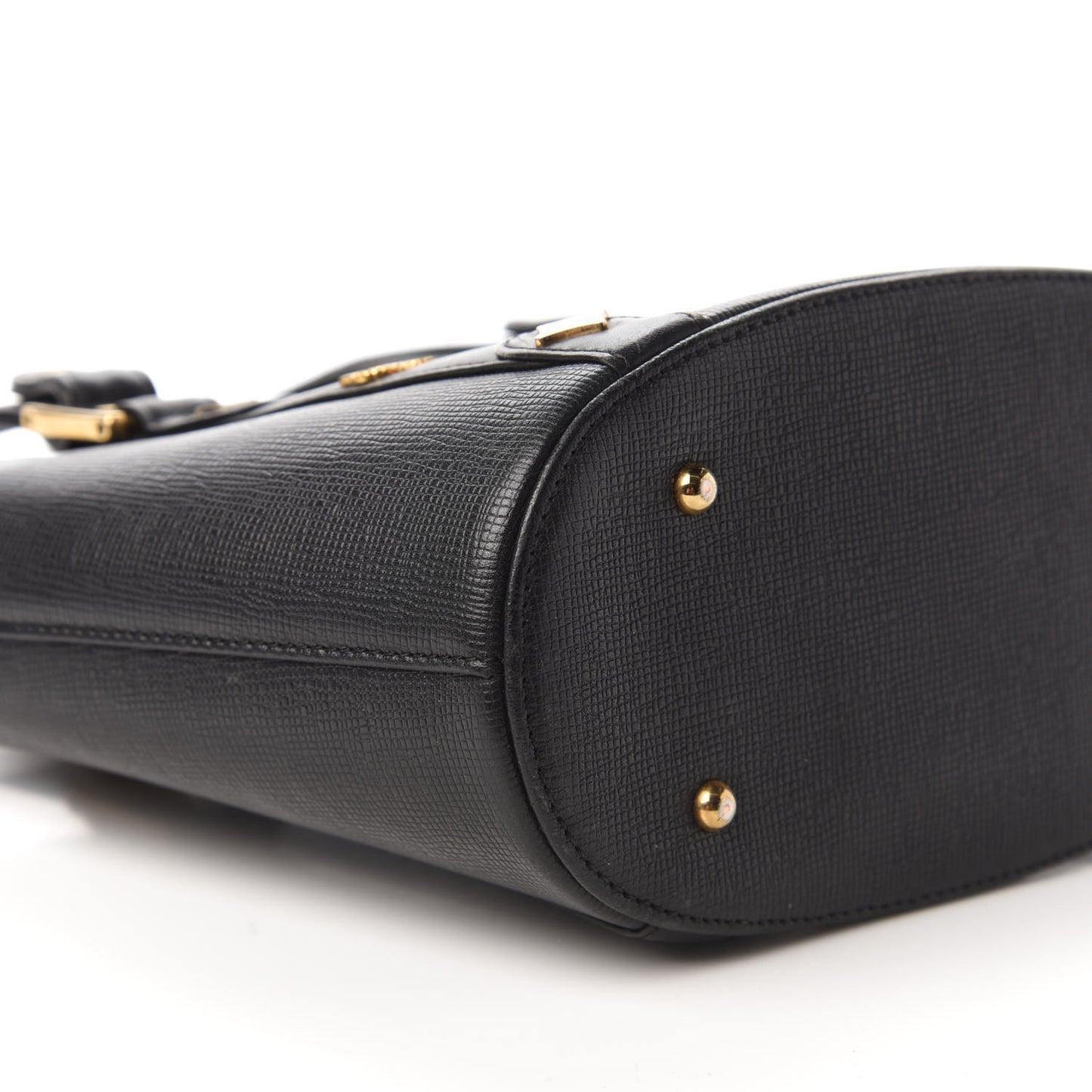 Grained Calfskin Mini Tote Black