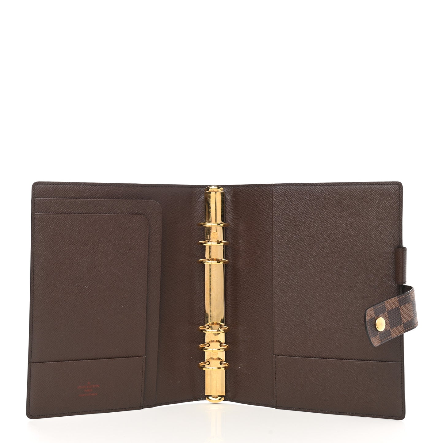 Damier Ebene Large Ring Agenda Cover