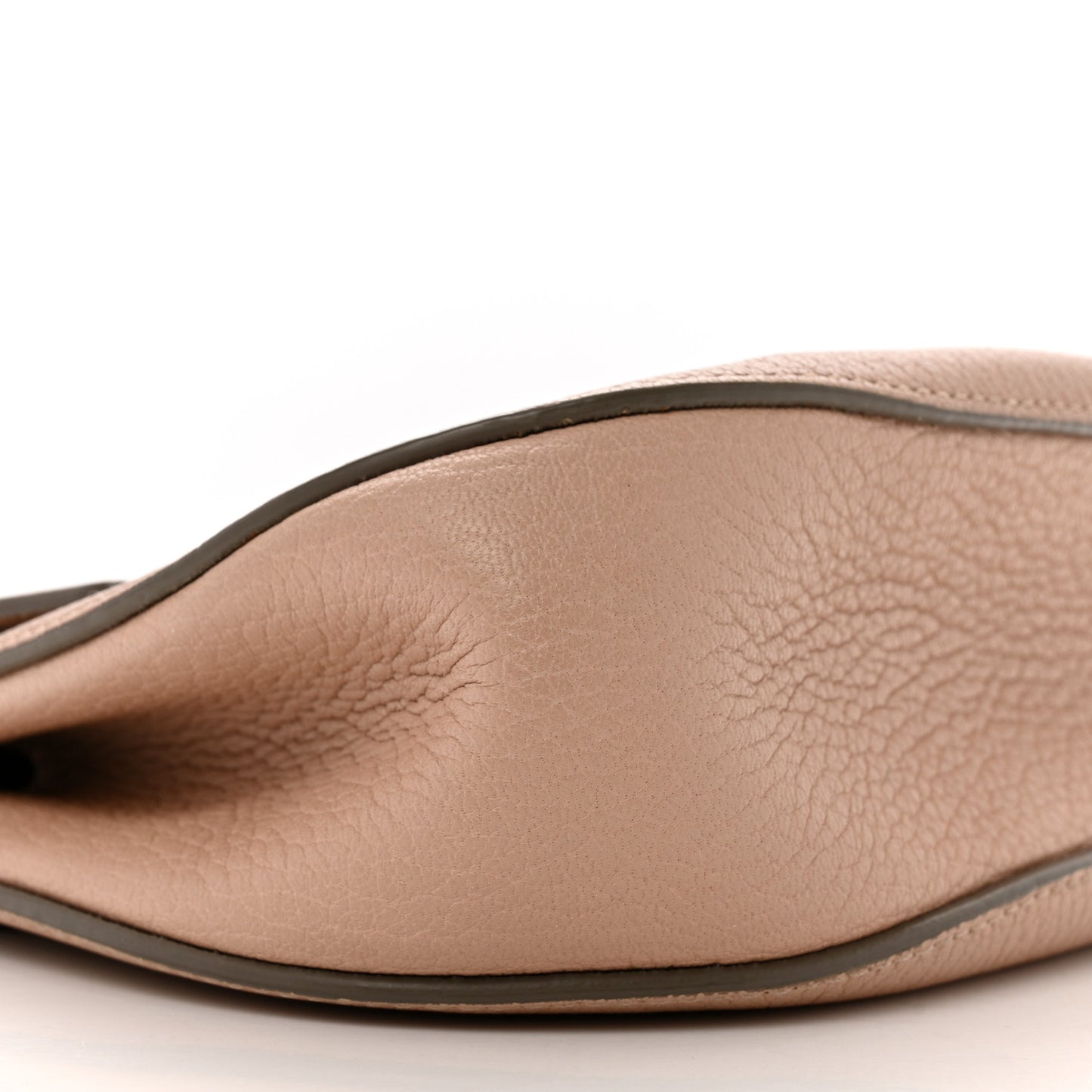 Grained Lambskin Mini Drew Shoulder Bag Cement Pink