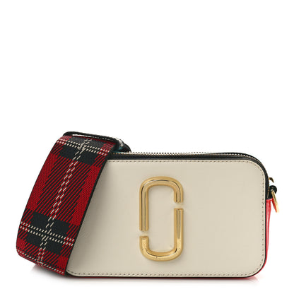 Marc Jacobs Saffiano Small Snapshot Camera Bag Porcelain Multi 1 of 9