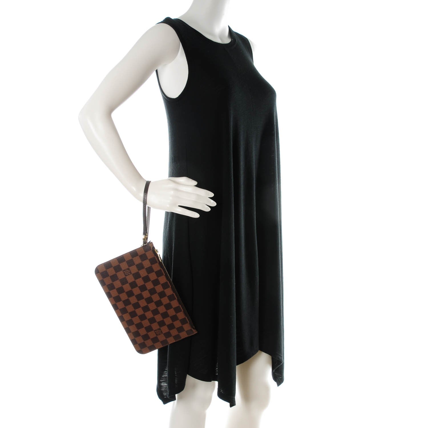 Louis Vuitton Damier Ebene Neverfull MM GM Pochette 2 of 8