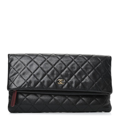 Chanel Caviar Quilted CC Beauty Clutch Black 1 of 8