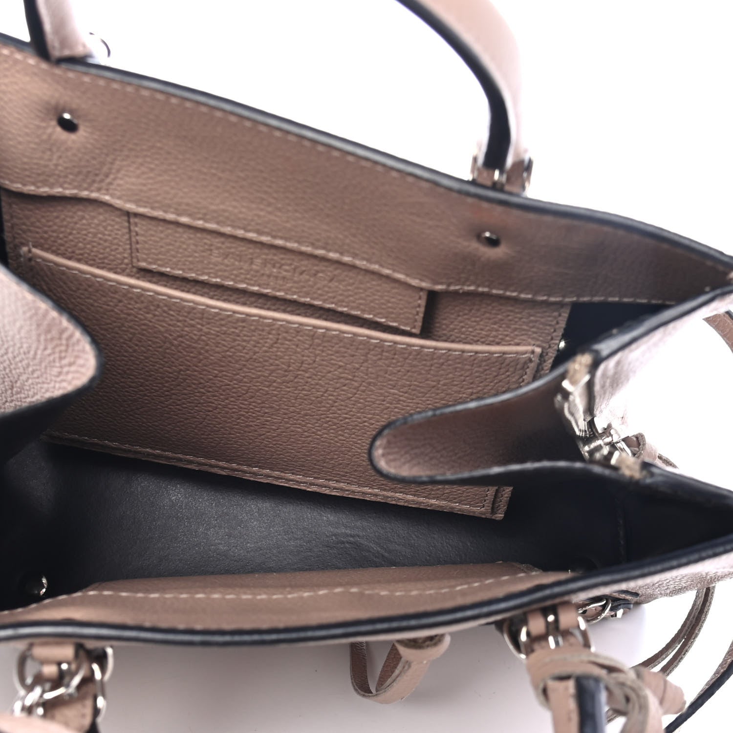 Balenciaga Grained Calfskin Papier Mini A4 Zip Around Tote Beige 4 of 4