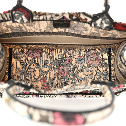 Christian Dior Canvas Embroidered Medium Mille Fleurs Book Tote Multicolor 5 of 15