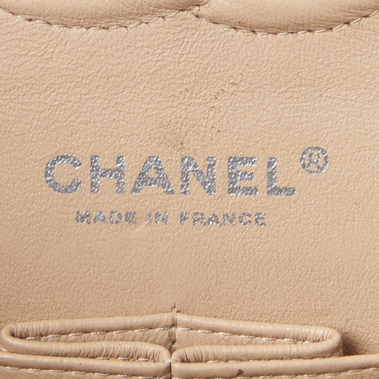Chanel Caviar Quilted Medium Double Flap Beige Clair 8 of 9