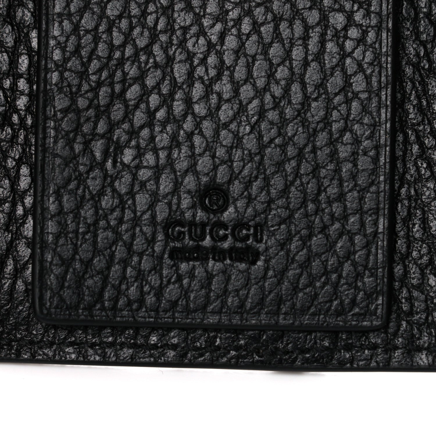 Gucci Dollar Calfskin GG Supreme Monogram GG Marmont 6 Key Holder Case Black Beige Ebony 7 of 8