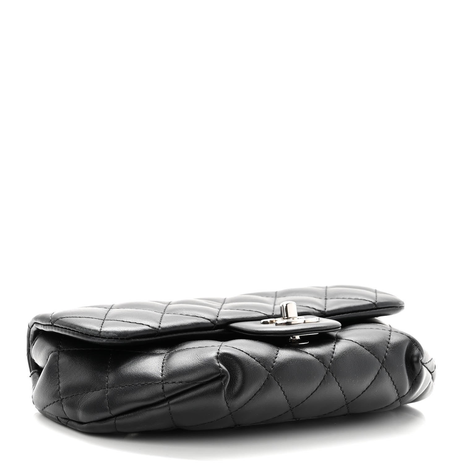 Chanel Calfskin Quilted CC Uniform Flap Belt Bag Black 3 of 8