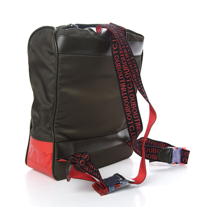 Christian Louboutin Nylon Calfskin Hop'n Zip Backpack Dark Green 2 of 10