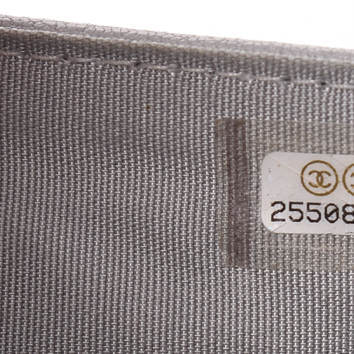 Lambskin Quilted CC Box Flap Wallet Grey