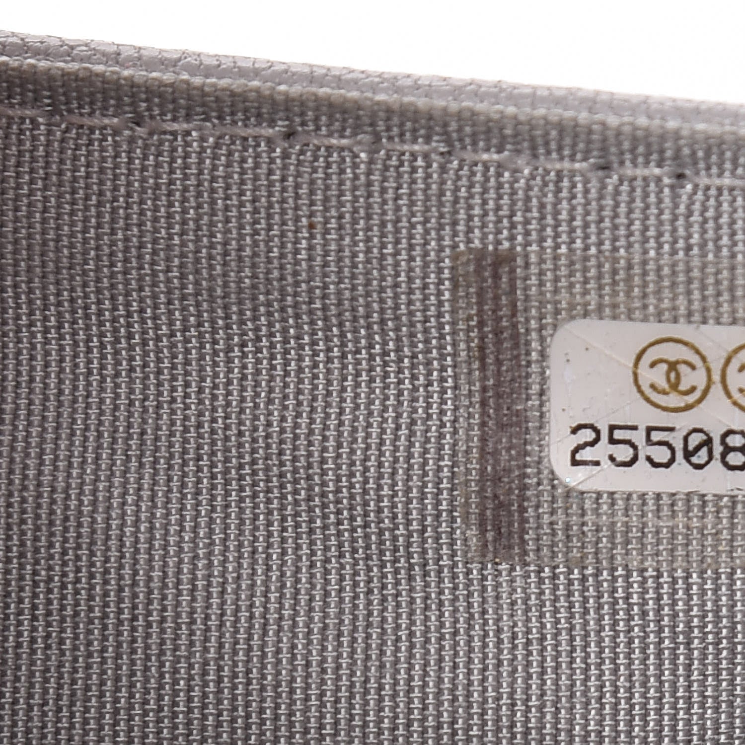 Chanel Lambskin Quilted CC Box Flap Wallet Grey 8 of 23