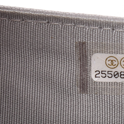 Chanel Lambskin Quilted CC Box Flap Wallet Grey 8 of 23
