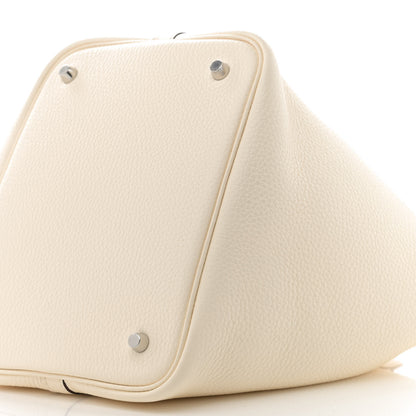 Hermes Taurillon Clemence Picotin Lock 22 MM Craie 10 of 12