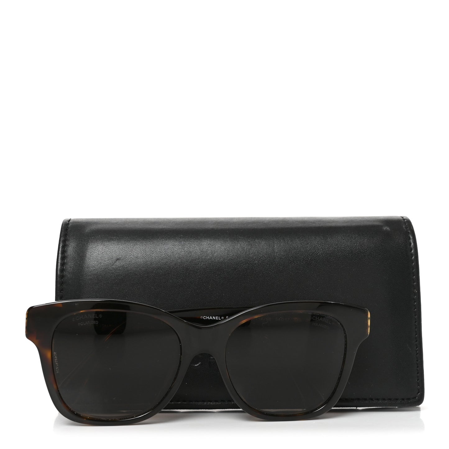 Acetate Polarized Pearl CC Square Sunglasses 5482-H-A Dark Tortoise