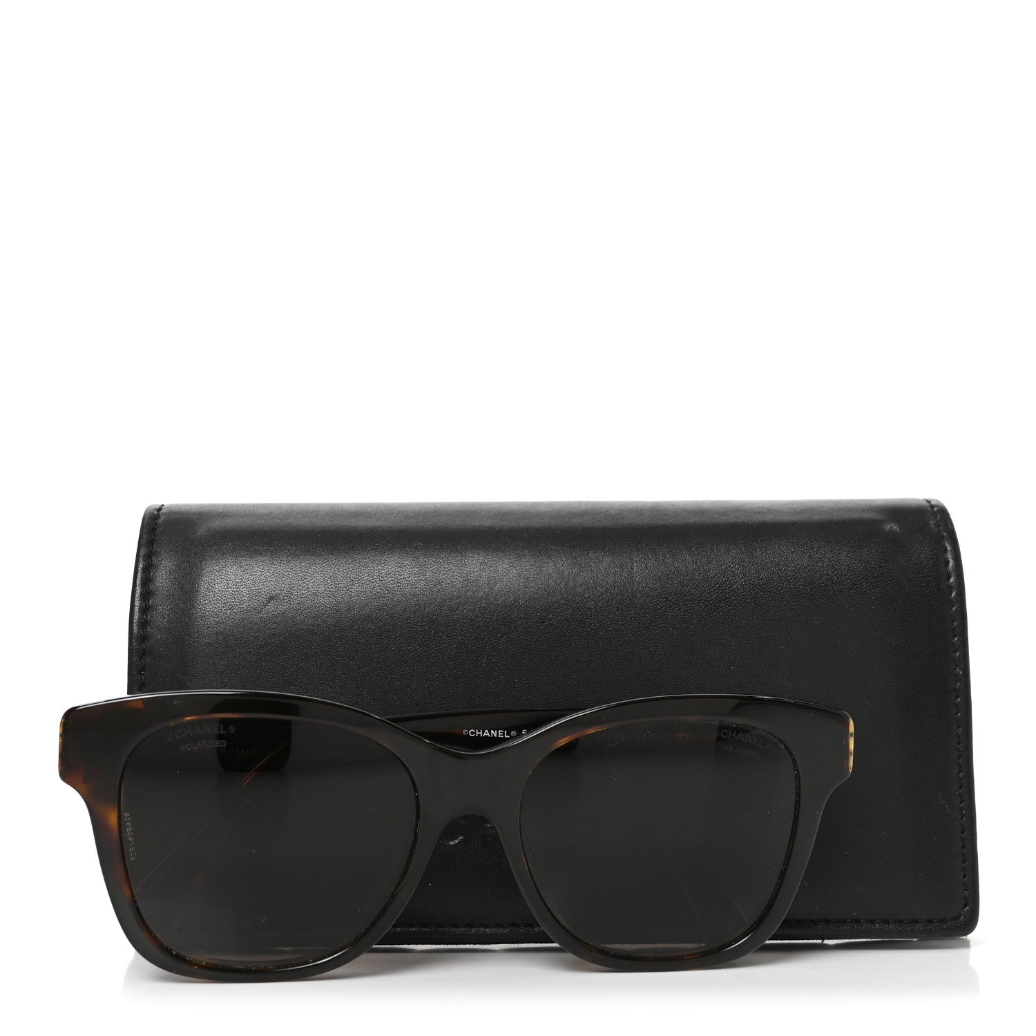 Chanel Acetate Polarized Pearl CC Square Sunglasses 5482-H-A Dark Tortoise 7 of 7
