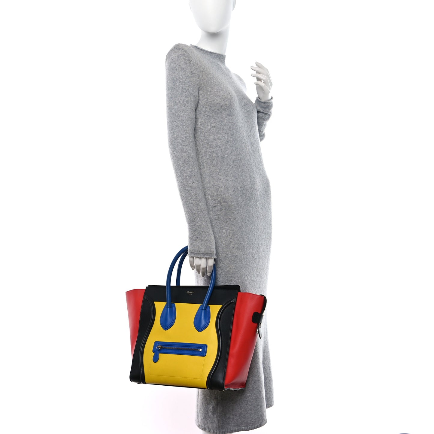 Smooth Calfskin Mini Tri-Color Luggage Sunflower