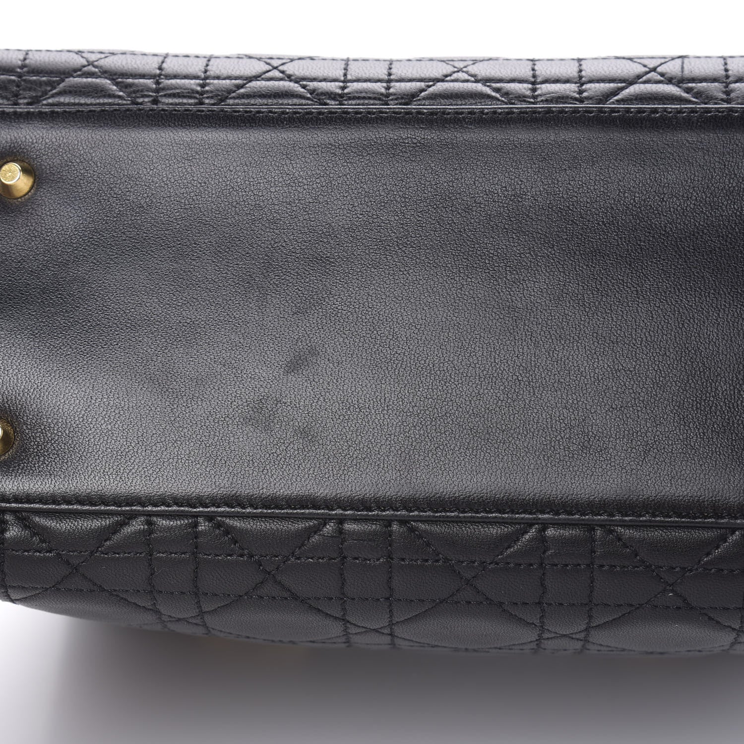 Christian Dior Lambskin Cannage Medium Lady Dior Black 11 of 12