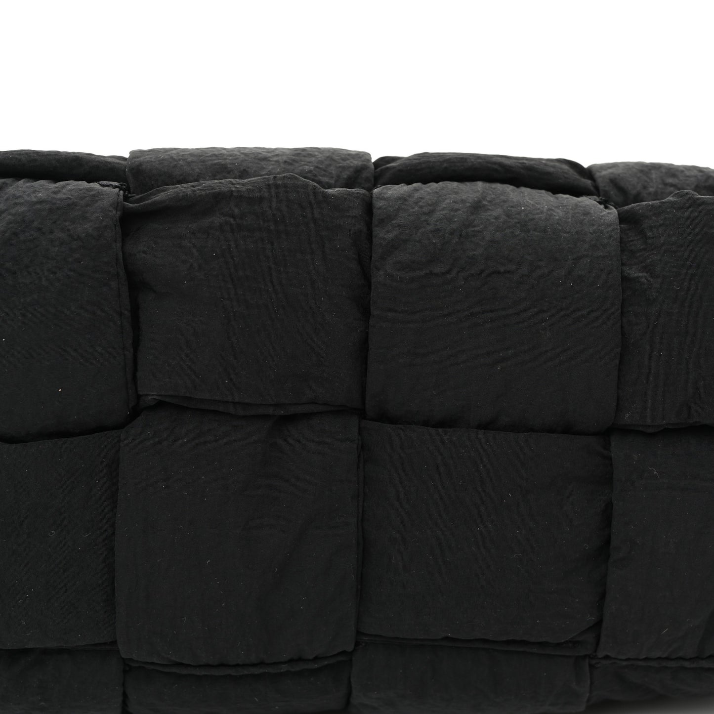 Nylon Intrecciato Padded Tech Mini Cassette Belt Bag Black