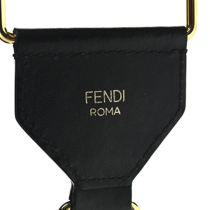 Fendi Cannete Ribbon Poly Vitello Century Logo Adjustable Strap You Rosa Antico Verde Black 4 of 5