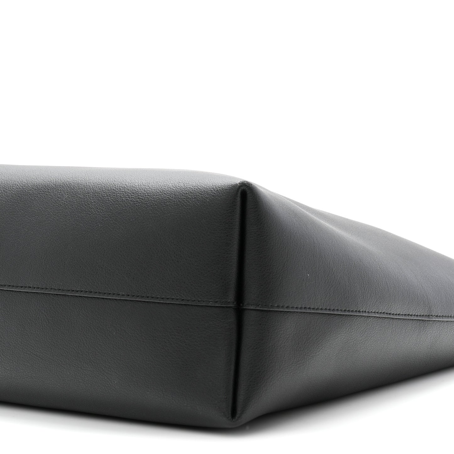 Calfskin Large Shopping Tote Black