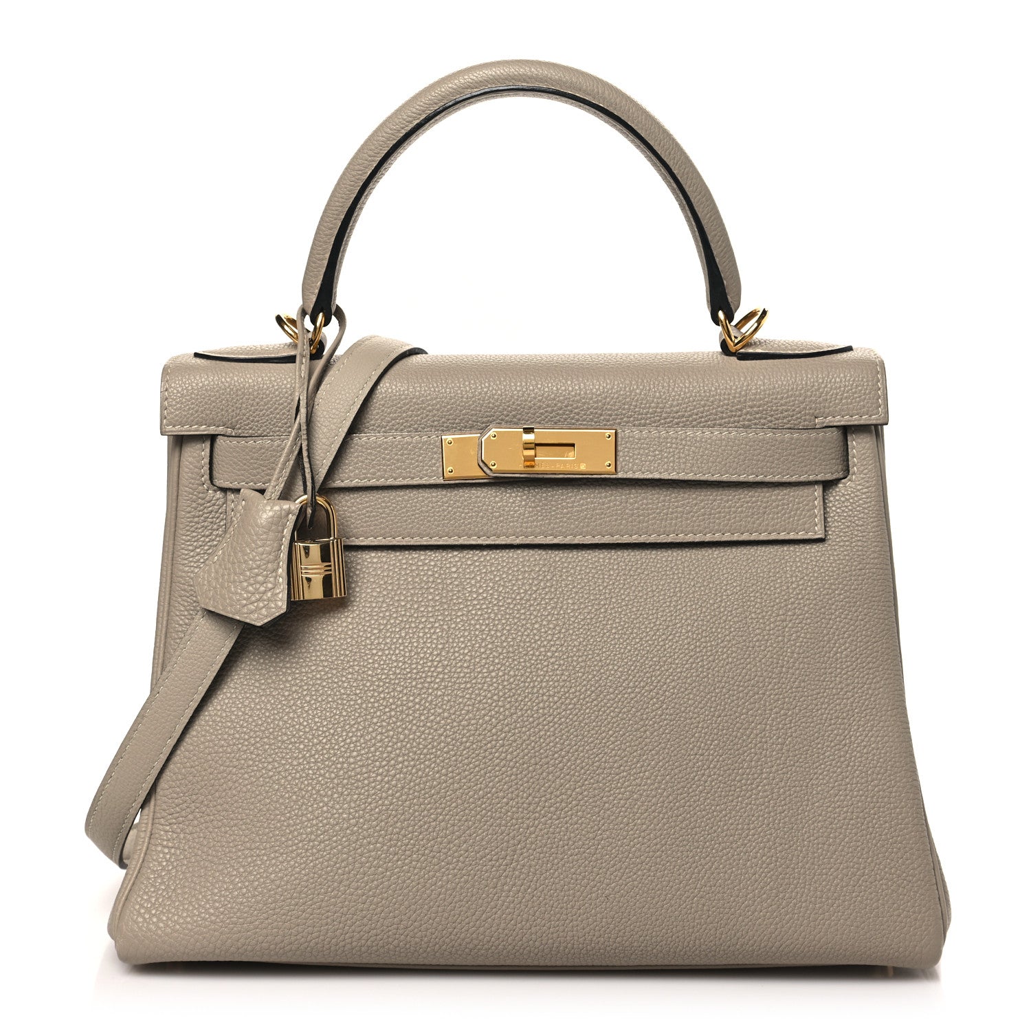 Hermes Togo Kelly Retourne 28 Gris Tourterelle 1 of 11