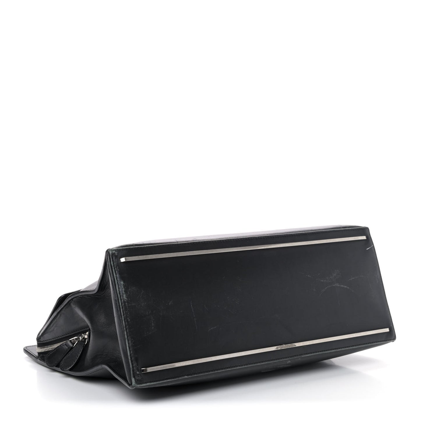 Calfskin Le Dix Zip Cartable Black