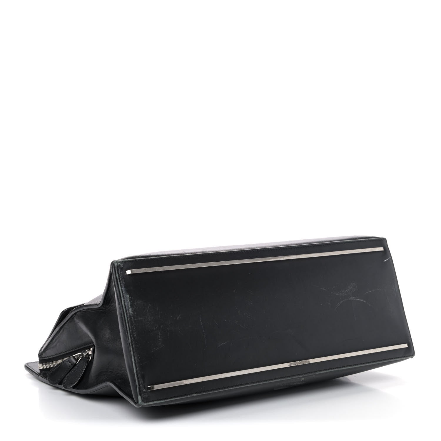 Balenciaga Calfskin Le Dix Zip Cartable Black 3 of 7