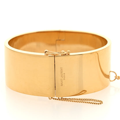 Saint Laurent Metal Double Chaine Cuff M Brass 4 of 4