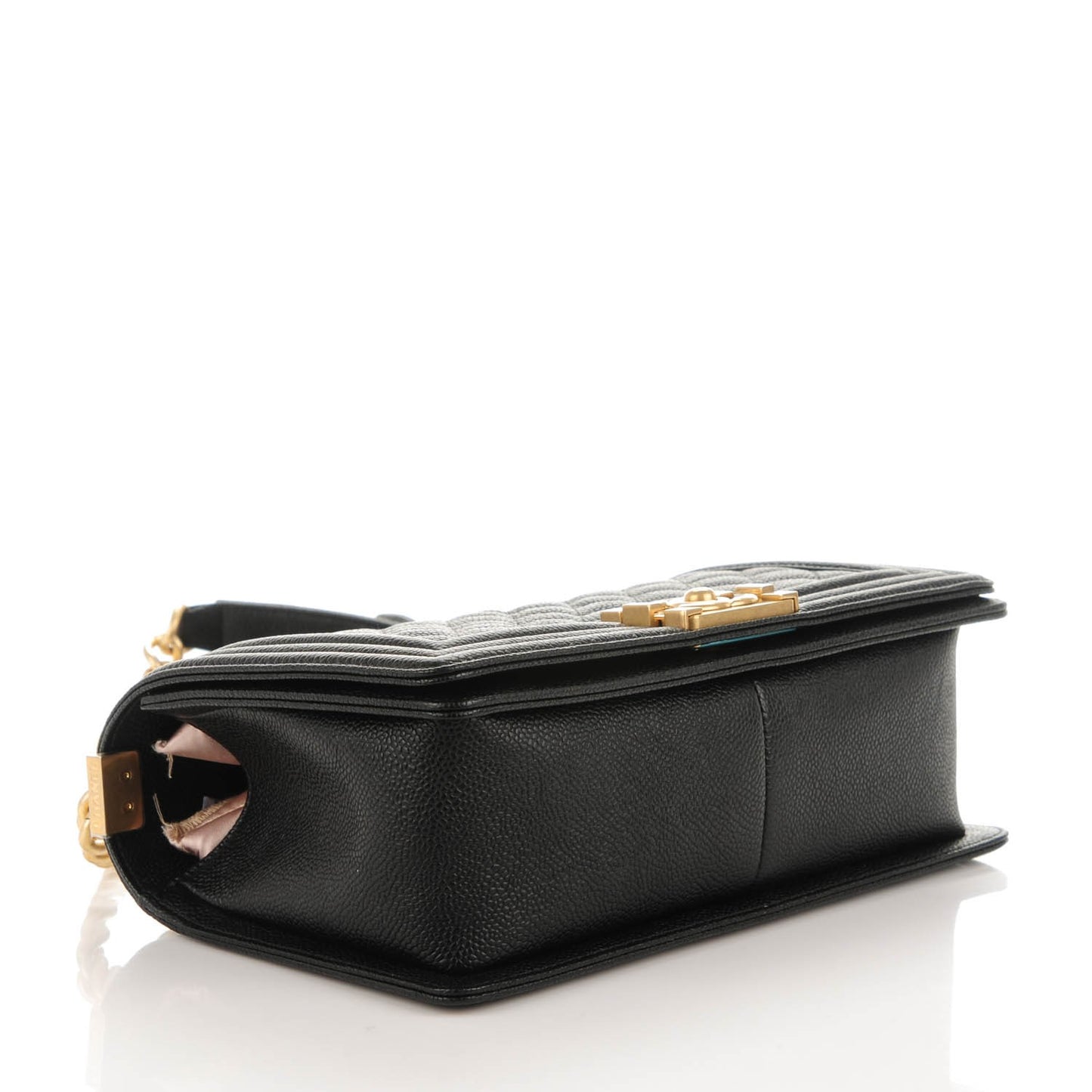 Caviar Quilted Medium Boy Flap Black