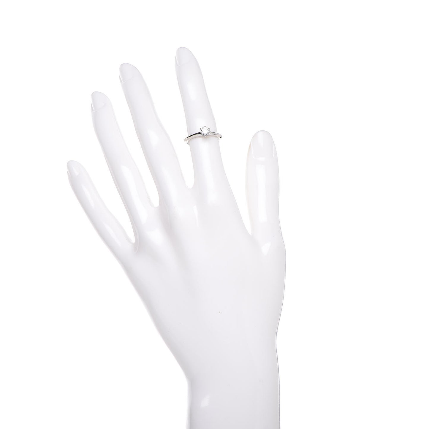 Platinum Diamond .34ct Solitaire Engagement Ring 47 4.25
