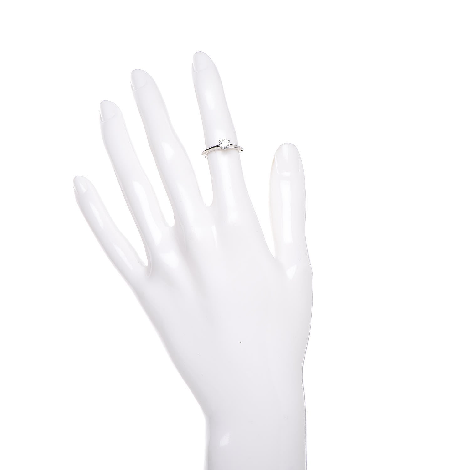 Tiffany Platinum Diamond .34ct Solitaire Engagement Ring 47 4.25 2 of 7