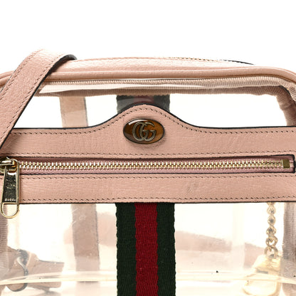 Gucci Vinyl Web Mini Ophidia Transparent Shoulder Bag Perfect Pink 8 of 11