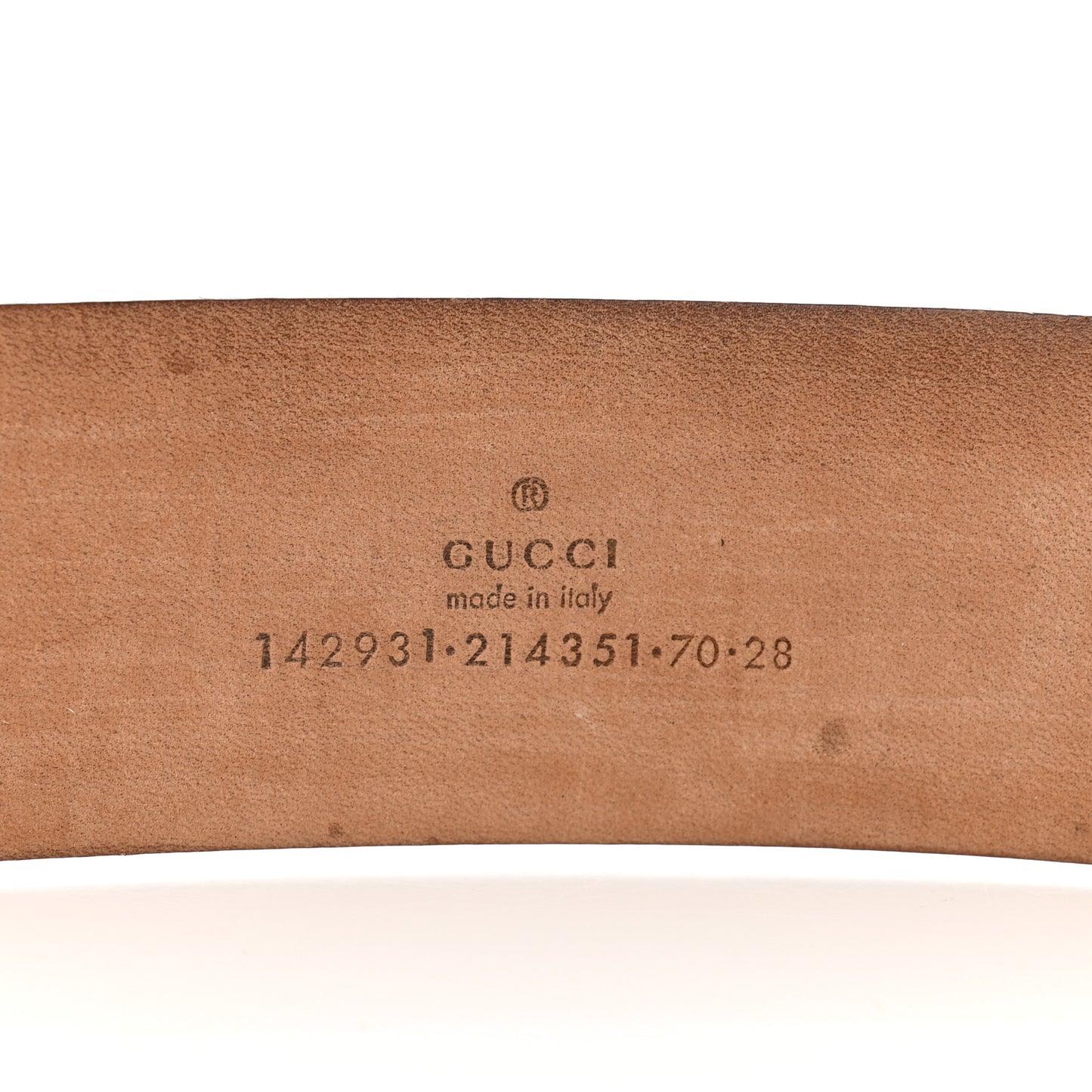 GG Supreme Monogram Calfskin Double G 40mm Belt 70 28 Off White