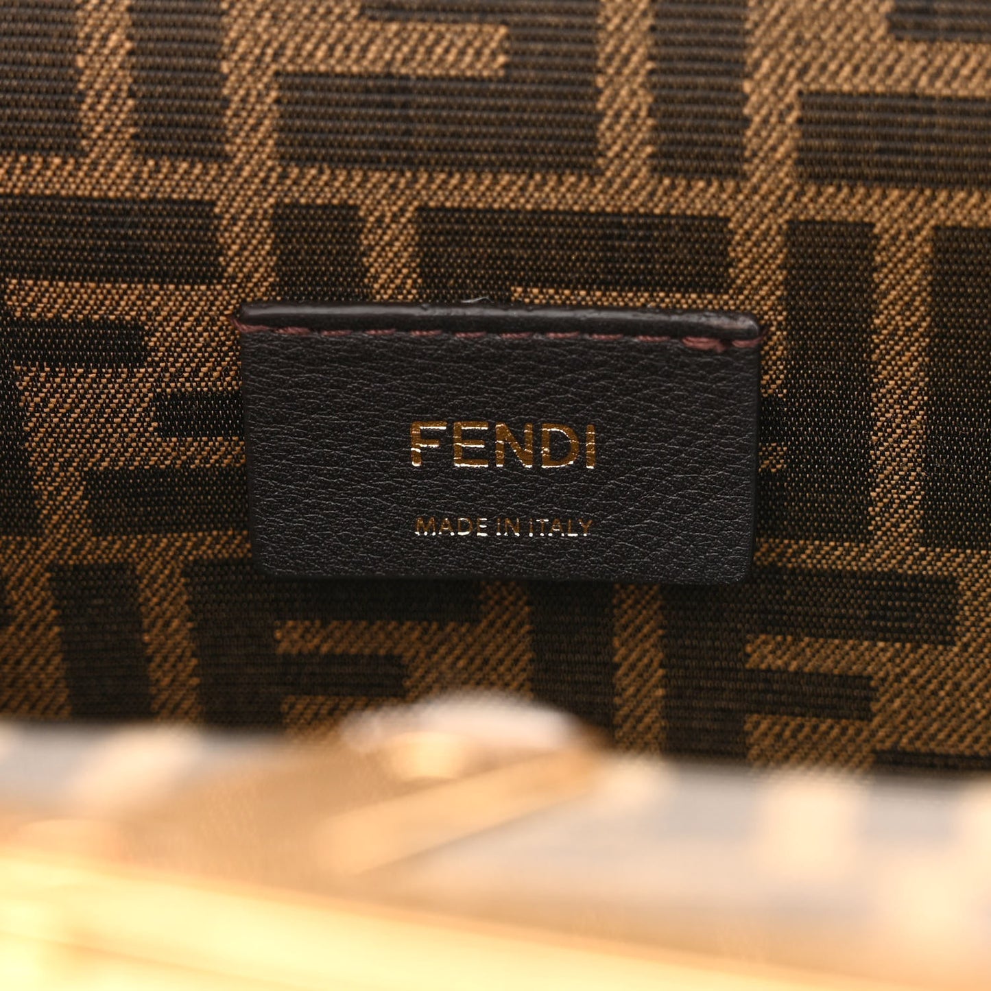 Shiny Nappa Small Fendi First Lampone