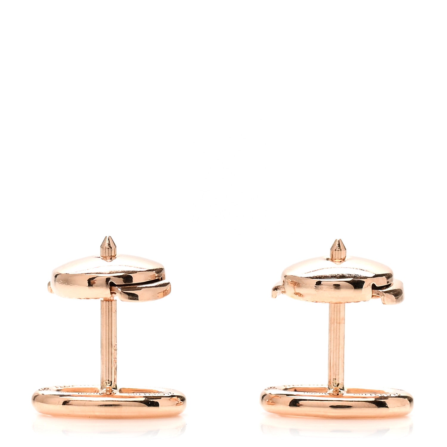 Hermes 18K Rose Gold TPM Farandole Stud Earrings 3 of 5