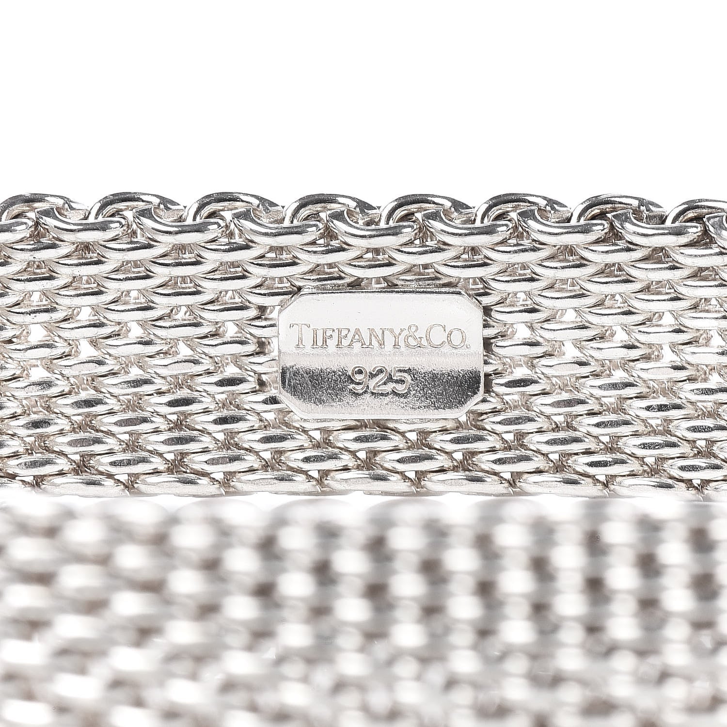 Tiffany Sterling Silver Somerset Mesh Bracelet 4 of 4